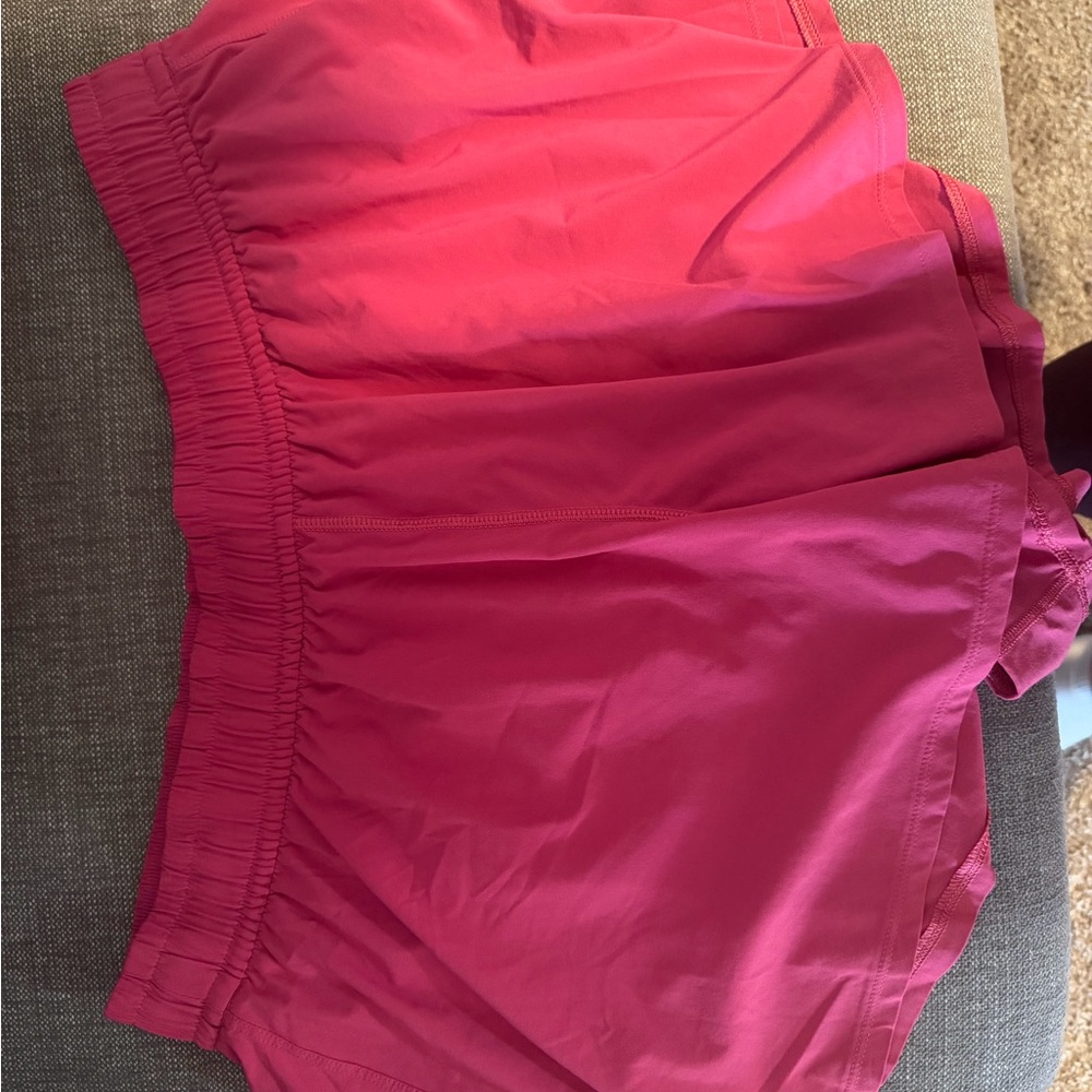 Lululemon Athletica Vibrant Pink Athletic Shorts